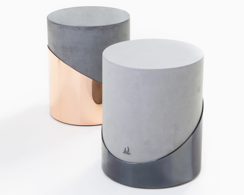 Iyad Naja Forms Metal And Concrete Calligraphy Stools For Dubai Design Week