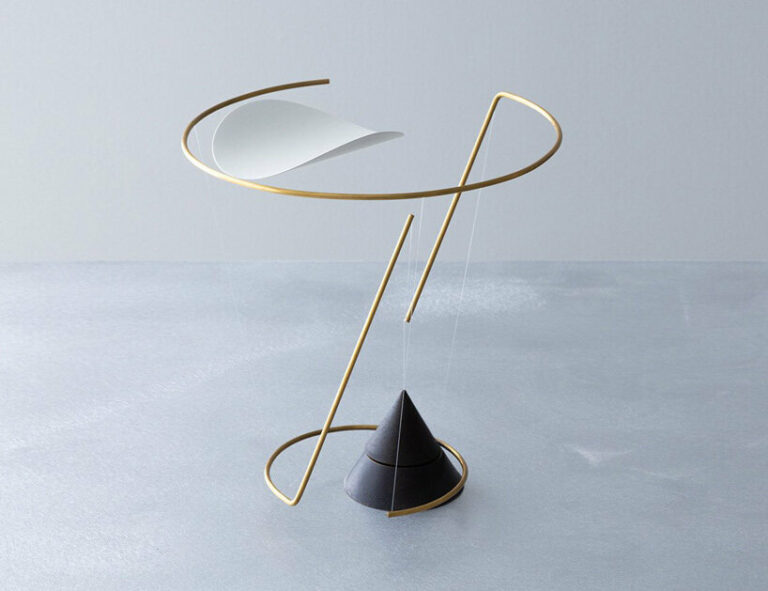 So Koizumi S Brass Wind Chime Holds A Delicate Tensegrity Structure