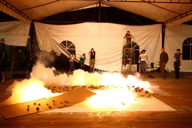 cai guo qiang: sunshine and solitude at MUAC, mexico city