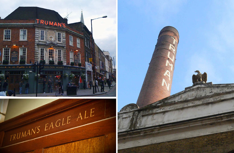truman's beer : established in 1666, closed in 1989, re established in 2010.