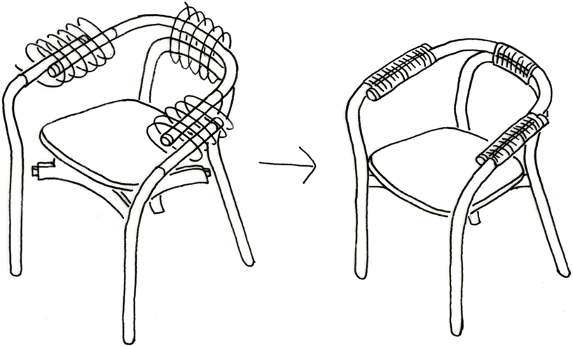 tatsuo kuroda: knot chair