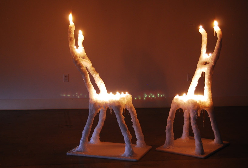 burning chairs   burniture by hongtao zhou