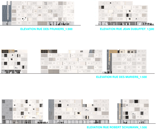 LAN architecture: collective housing units   begles, france