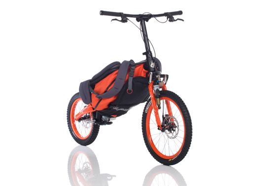 the bergmoench backpack bike