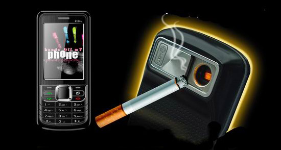 the first mobile phone with a cigarette lighter