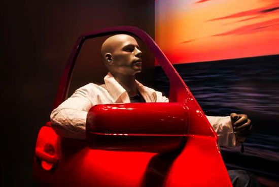 konstantin grcic: 'autobahn' window display for hermes japan