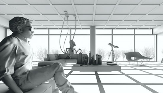 kanye west 3D featured on complex magazine