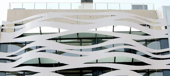 toyo ito designed a sea wave facade in barcelona