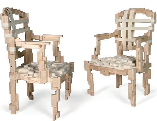 studio makkink & bey: pixelated chair at milan design week 09