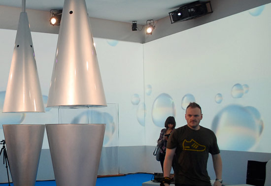 adidas original's liquid story installation by felice limosani