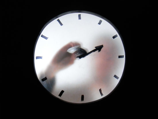 maarten baas: 'real time', clock movies at milan design week 09