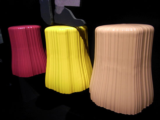 'frilly' stool by patricia urquiola for kartell at milan design week 09