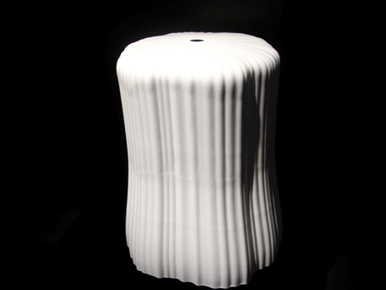 'frilly' stool by patricia urquiola for kartell at milan design week 09