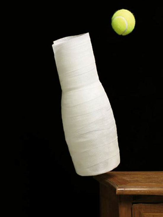 'unbroken' fibreglass plaster lamps by zaven