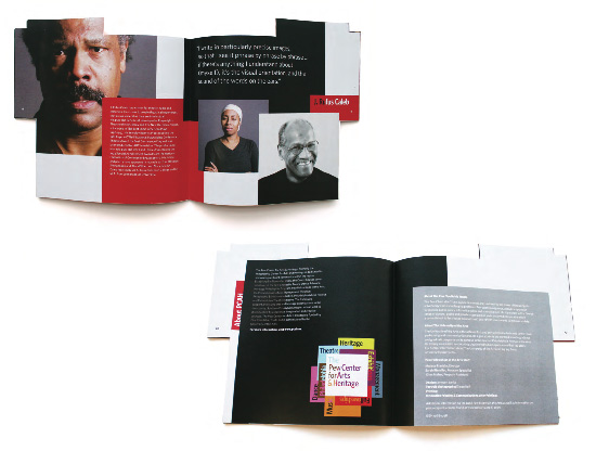 the pew center for arts & heritage identity by johnson banks