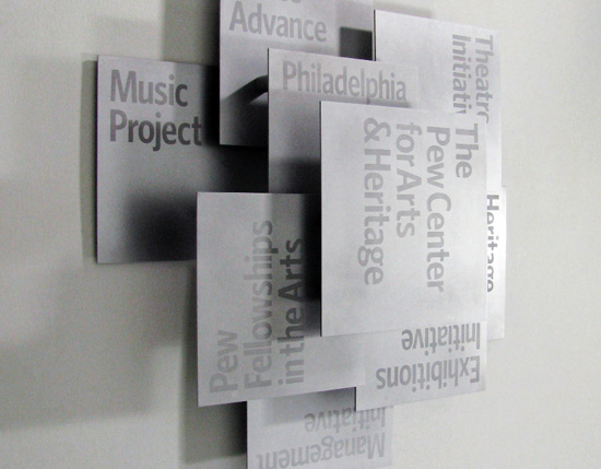 the pew center for arts & heritage identity by johnson banks