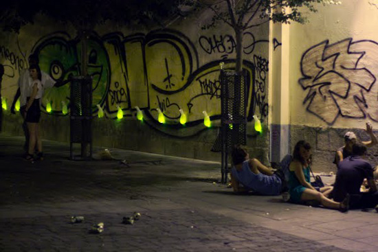 'public toilets' by luzinterruptus