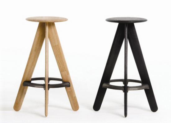 tom dixon: offcut and slab bar stools