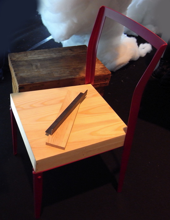 jin kuramoto: life chair and rock vases