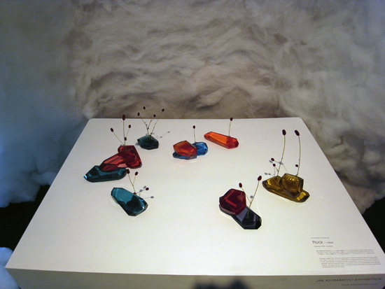 jin kuramoto: life chair and rock vases