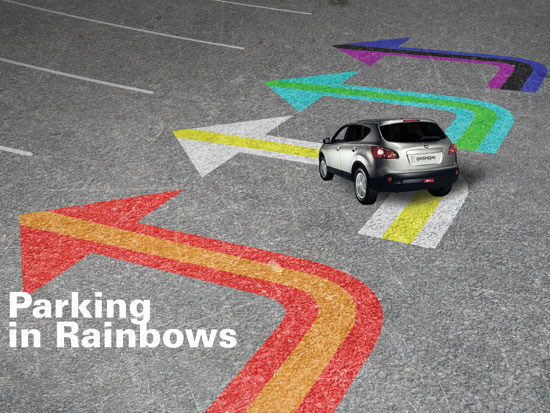 henrik amberla: 'parking in rainbows'   think outside the parking box competition shortlisted revealed