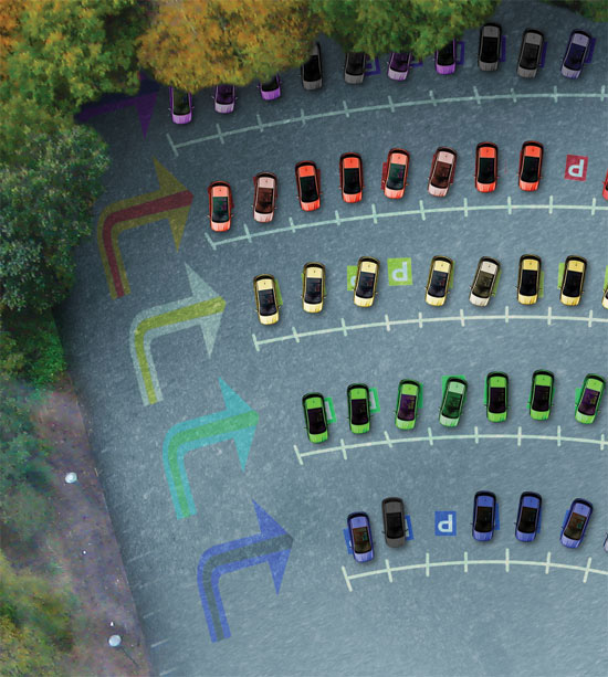 henrik amberla: 'parking in rainbows'   think outside the parking box competition shortlisted revealed