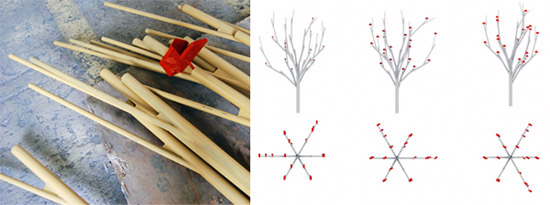 emilio marin and claudio magrini: modular tree installation
