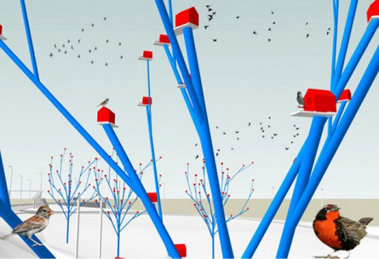 emilio marin and claudio magrini: modular tree installation