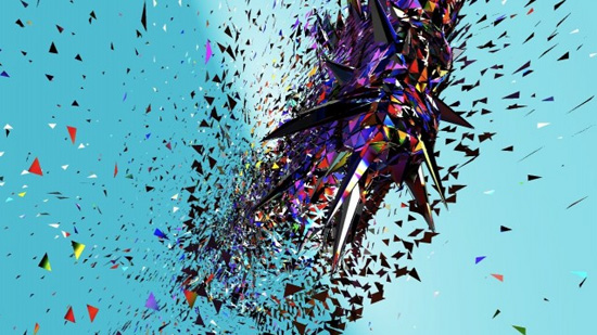 karsten schmidt digital identity for decode exhibition at victoria and albert museum