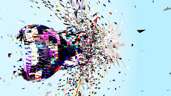 karsten schmidt digital identity for decode exhibition at victoria and albert museum