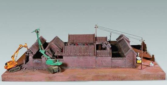 demolition relocation by liu xiaoliang at shenzhen hong kong biennale 09