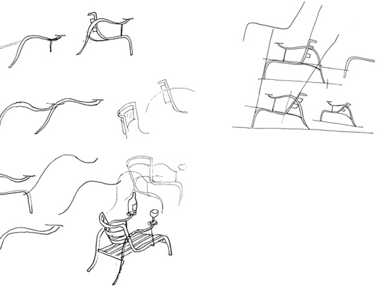 design sketches on show in paris