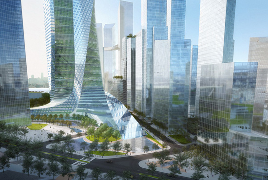 daniel libeskind: dream hub yongsan IBD masterplan   archipelago 21