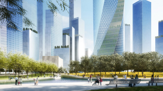 daniel libeskind: dream hub yongsan IBD masterplan archipelago 21