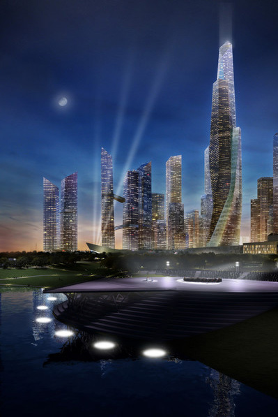 daniel libeskind: dream hub yongsan IBD masterplan   archipelago 21