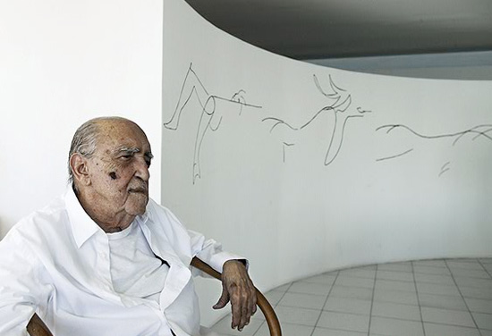 oscar niemeyer: 101 year old brazilian architect back at work