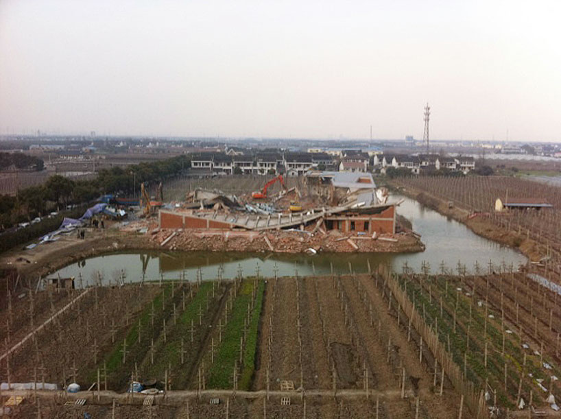 ai weiwei's shanghai studio demolished