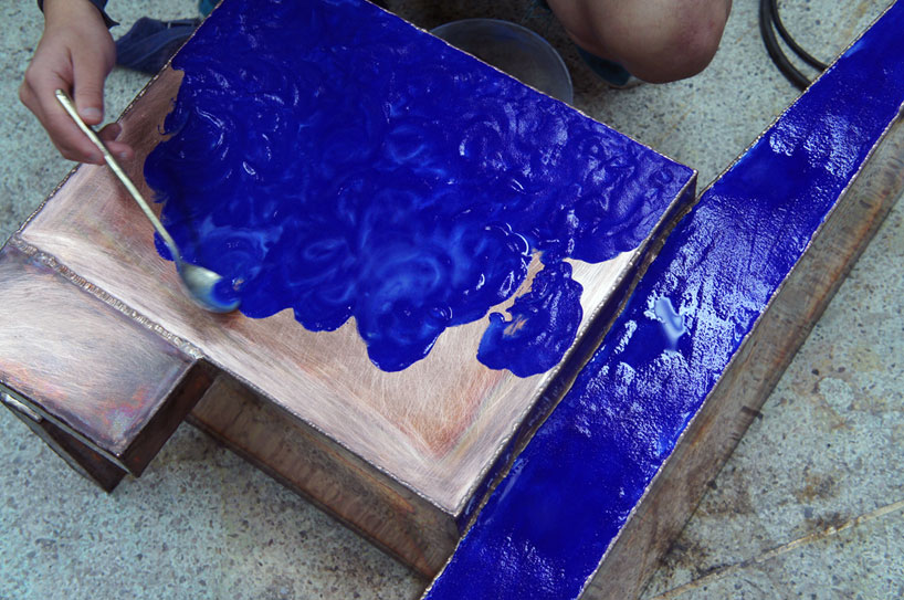 kwangho lee: enameled skin   copper series