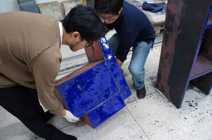 kwangho lee: enameled skin   copper series