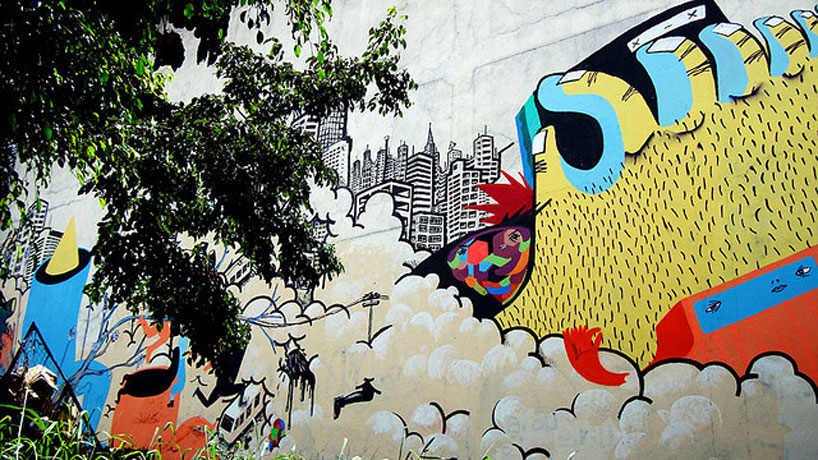 brazilian street art: rui amaral + mazu prozac