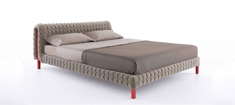 inga sempé: ruché beds + side tables for ligne roset
