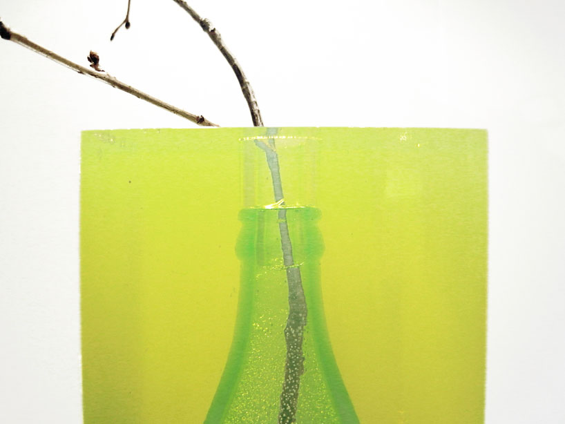 jaeuk jung: coca cola bottle in amber like polymer