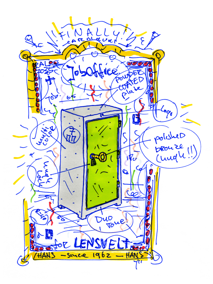 studio job: job cabinet for lensvelt