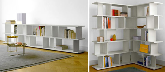 imm cologne 09: 'arie' sideboard and bookshelf by arik levy for e15
