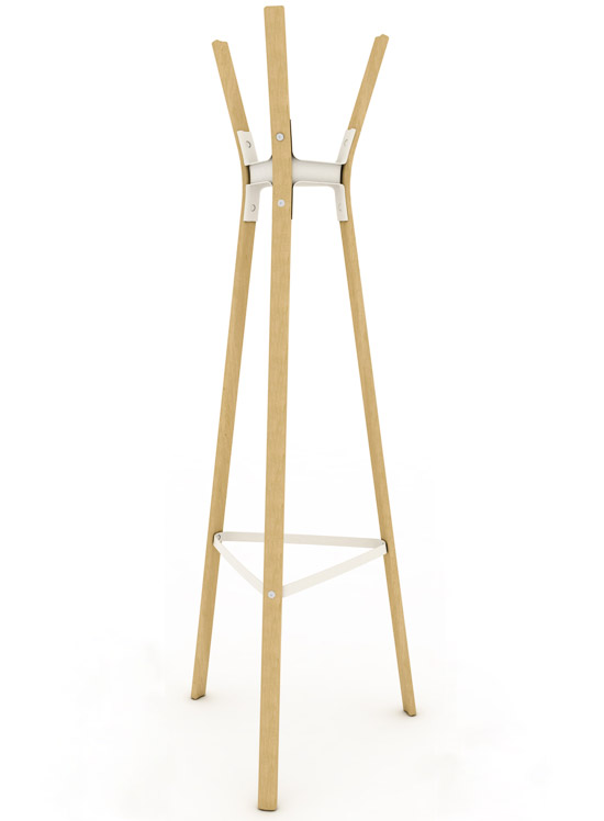 ronan + erwan bouroullec: steelwood coat hanger for magis