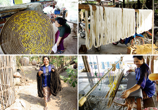 designboom shop: natural silk scarves