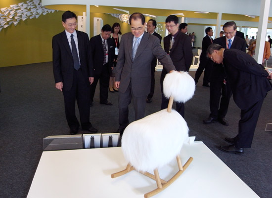 jarrod lim at singapore furniture fair