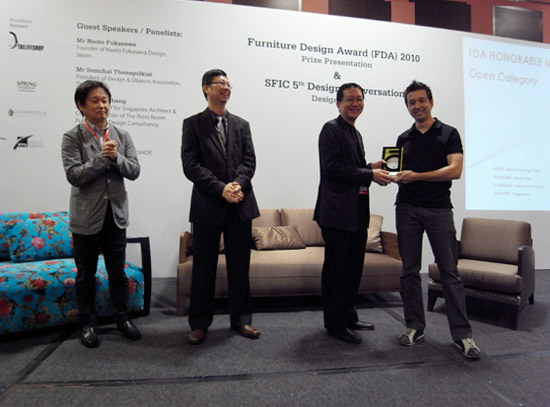 jarrod lim at singapore furniture fair
