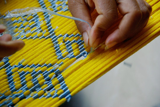 silk making step 6: ikat