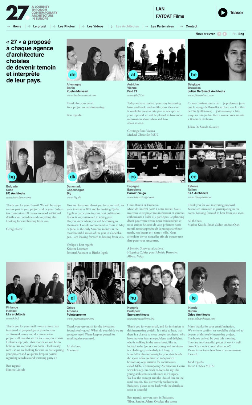 27: a journey through contemporary architecture in europe
